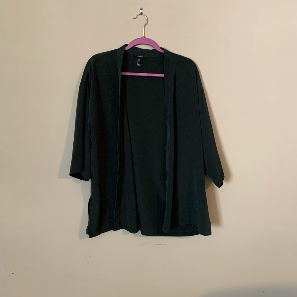 Size S green kimono never worn